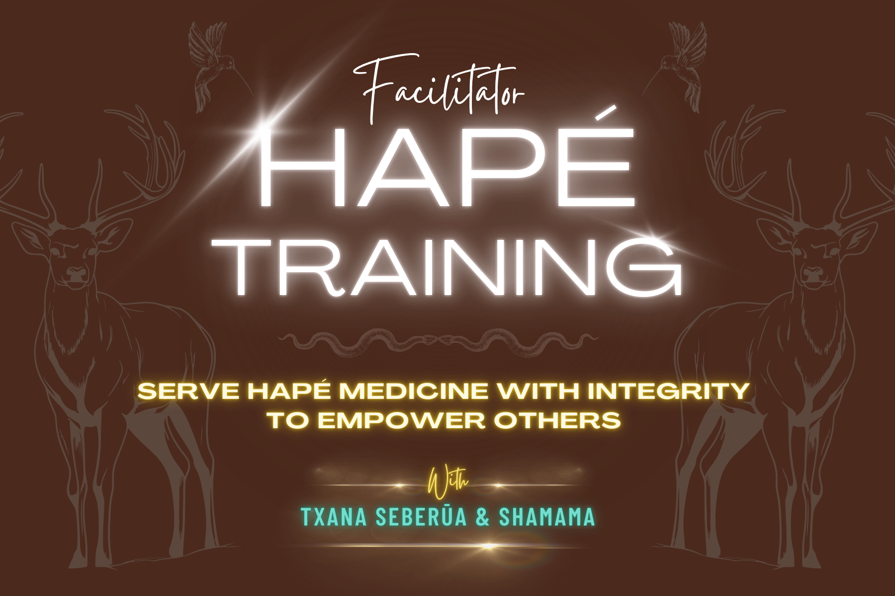 Hapé Training 2—serving rapé to others, facilitator training